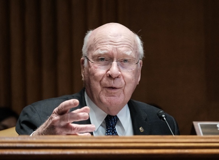 Senator Patrick Leahy (D-Vt) is retiring when his term is up. (Photo by MICHAEL A. MCCOY/POOL/AFP via Getty Images)