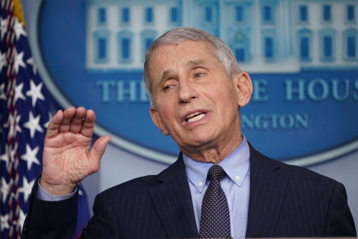 Anthony Fauci, lead member of the COVID Response Team and chief medical advisor to President joe Biden.  (Getty Images)  