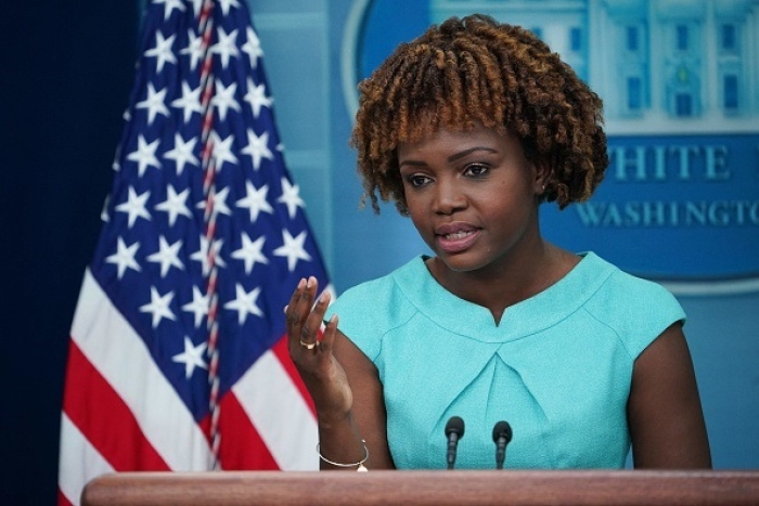 White House Press Secretary Karine Jean-Pierre (Photo by MANDEL NGAN/AFP via Getty Images)
