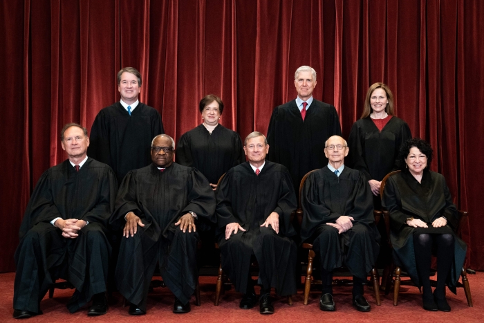 Supreme Court justices.  (Getty Images)  