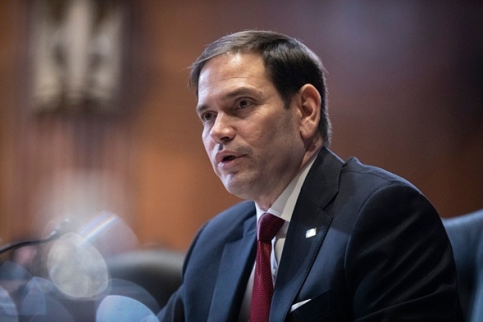Sen. Marco Rubio (R-Fla.) is the ranking member of the Senate intelligence committee and a senior member of the Foreign Relations Committee. (Photo by ANNA ROSE LAYDEN/POOL/AFP via Getty Images)