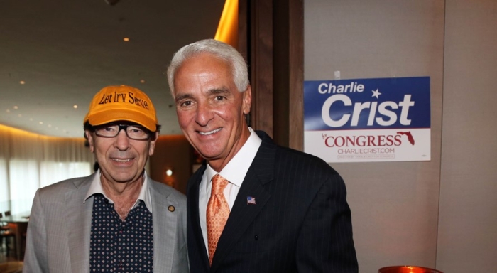 Democrat Charlie Crist, right, who lost the gubernatorial race to Ron DeSantis in the 2022 election.  (Getty Images)  