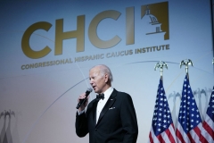 President Joe Biden attends the 45th Congressional Hispanic Caucus Institute Gala to celebrate the start of Hispanic Heritage Month at Walter E. Washington Convention Center, Washington, DC, September 15, 2022. (Photo by MANDEL NGAN/AFP via Getty Images)
