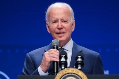 President Joe Biden speaks during the White House Conference on Hunger, Nutrition, and Health at the Ronald Reagan Building in Washington, DC, September 28, 2022. (Photo by OLIVER CONTRERAS/AFP via Getty Images)