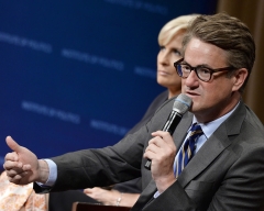 Joe Scarborough and Mika Brzezinski take part in &quot;The David Rubenstein Show: Peer-To-Peer Conversations&quot;at The National Archives on July 12, 2017 in Washington, DC. (Photo by Shannon Finney/WireImage)
