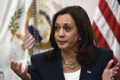 Vice President Kamala Harris visited the Paso del Norte Port of Entry on June 25, 2021 in El Paso, Texas. (Photo by PATRICK T. FALLON/AFP via Getty Images)