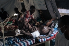 Men seriously wounded in various attacks in the Beni area rest on hospital beds in the International Committee of the Red Cross (ICRC) care unit for war-wounded at Beni General Hospital. Since October 2019 and the launch of &quot;large-scale&quot; military operations in Beni Territory, the armed group Allied Democratic Forces (ADF) has increased its deadly attacks and killed over 1,200 people and injured several thousands. The ADF, originally from Uganda and claiming to be a branch of the Islamic St