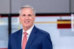 Minority Leader of the United States House of Representatives Kevin McCarthy (R-CA) visits &quot;The Faulkner Focus&quot; with host Harris Faulkner at Fox News Channel Studios on August 03, 2022 in New York City. (Photo by Roy Rochlin/Getty Images)
